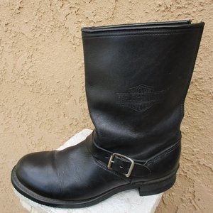 Harley Davidson ~ MOTO ENGINEER BOOTS ~ 9.5 ~ LOGO